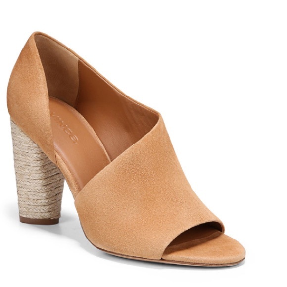 Vince. Percey Block Heel Espadrille Sandal Tan 9 - Picture 16 of 16